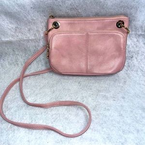 Light pink crossbody purse